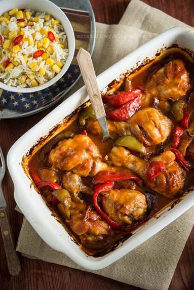Udka pieczone z sosem BBQ